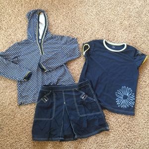 Land’s End 3-piece sun suit Girls 14